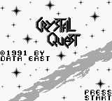Crystal Quest (USA) Title Screen